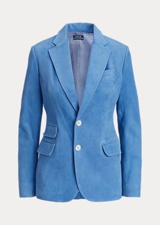 Blue Women’s Ralph Lauren Lambskin Suede Blazers