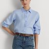 Blue Women’s Ralph Lauren Linen   Shirts