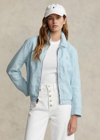 Blue Women’s Ralph Lauren Linen   Windbreaker