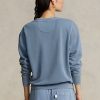 Blue Women’s Ralph Lauren Organic Cotton Crewneck Sweatshirts