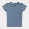 Blue Women’s Ralph Lauren Organic Cotton Crewneck T Shirts