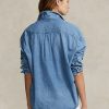 Blue Women’s Ralph Lauren Oversize Denim Shirts