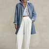 Blue Women’s Ralph Lauren Oversize Double-Face Car Coats