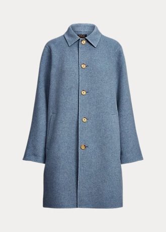 Blue Women’s Ralph Lauren Oversize Double-Face Car Coats