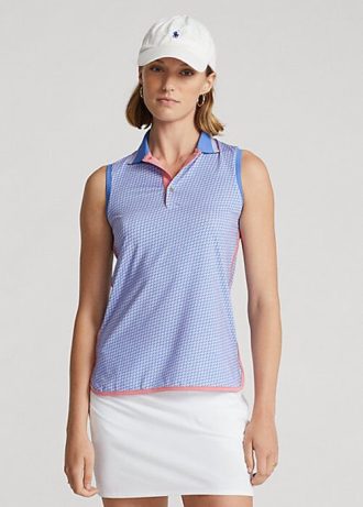 Blue Women’s Ralph Lauren Performance Sleeveless Polo Shirts