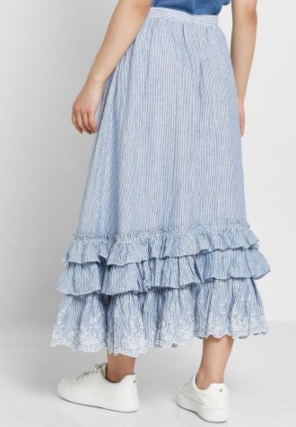 Blue Women’s Ralph Lauren Ruffle High Waist Skirts
