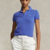 Blue Women’s Ralph Lauren Slim Fit Cashmere Polo Shirts