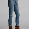 Blue Women’s Ralph Lauren Stretch Vintage Straight Fit Jeans