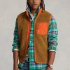 Brown Men’s Ralph Lauren Bonded Pile Fleece Vest