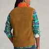 Brown Men’s Ralph Lauren Bonded Pile Fleece Vest
