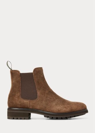 Brown Men’s Ralph Lauren Bryson Suede Chelsea Boots