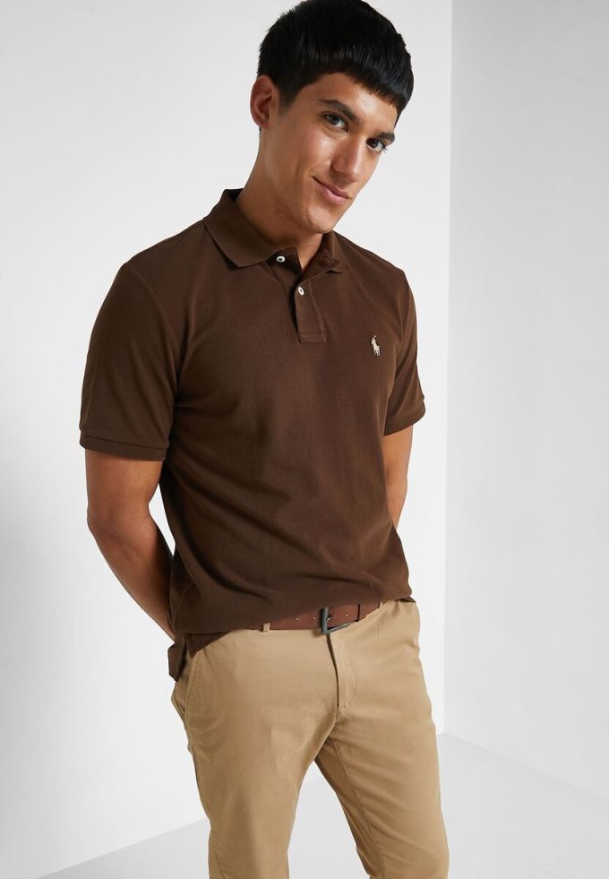 Brown Men’s Ralph Lauren Classic Fit Essential Polo Shirts Brown Men’s Ralph Lauren Classic Fit Essential Polo Shirts