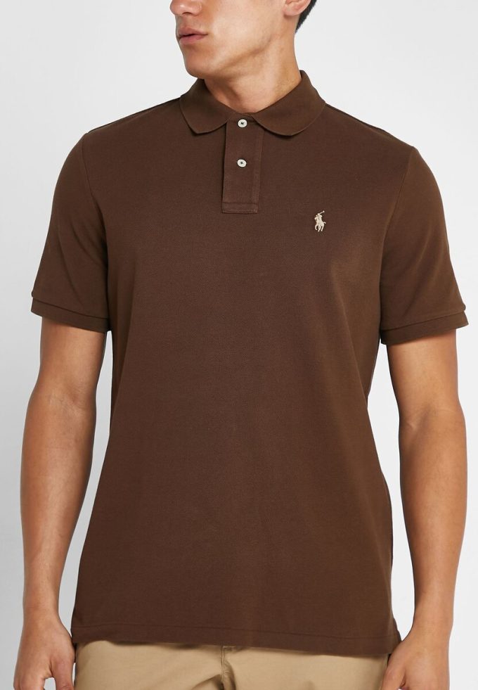 Brown Men’s Ralph Lauren Classic Fit Essential Polo Shirts Brown Men’s Ralph Lauren Classic Fit Essential Polo Shirts