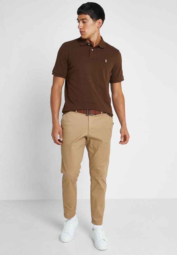 Brown Men’s Ralph Lauren Classic Fit Essential Polo Shirts Brown Men’s Ralph Lauren Classic Fit Essential Polo Shirts