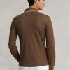 Brown Men’s Ralph Lauren Custom Slim Fit Birdseye Polo Shirts