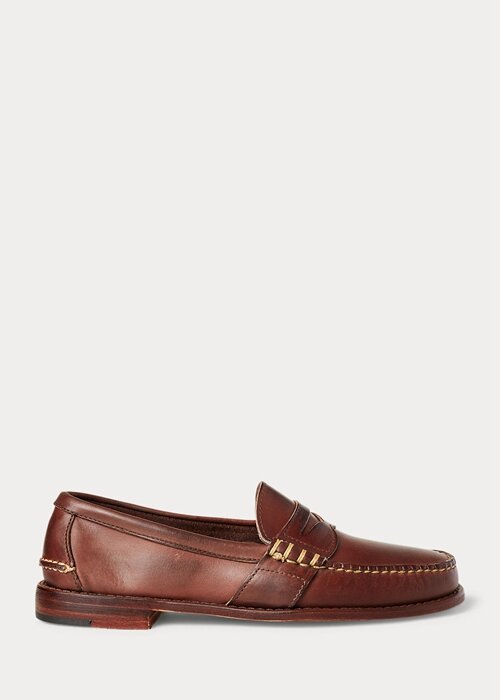 Brown Men’s Ralph Lauren Edric Leather Penny Loafers Brown Men’s Ralph Lauren Edric Leather Penny Loafers