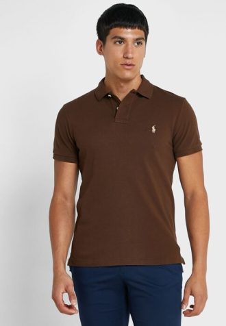 Brown Men’s Ralph Lauren Essential Polo Shirts