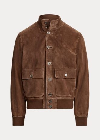 Brown Men’s Ralph Lauren Hayworth Suede Jackets Brown Men’s Ralph Lauren Hayworth Suede Jackets