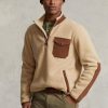 Brown Men’s Ralph Lauren Hybrid Quarter-zip Pullover Sweatshirt Brown Men’s Ralph Lauren Hybrid Quarter-zip Pullover Sweatshirt