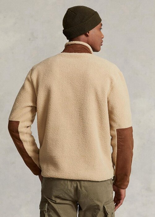 Brown Men’s Ralph Lauren Hybrid Quarter-zip Pullover Sweatshirt Brown Men’s Ralph Lauren Hybrid Quarter-zip Pullover Sweatshirt