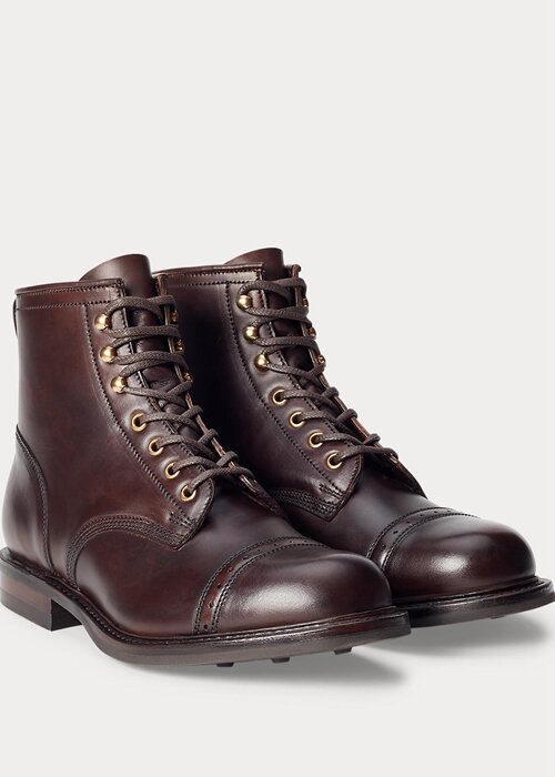 Brown Men’s Ralph Lauren Leather Boots Brown Men’s Ralph Lauren Leather Boots