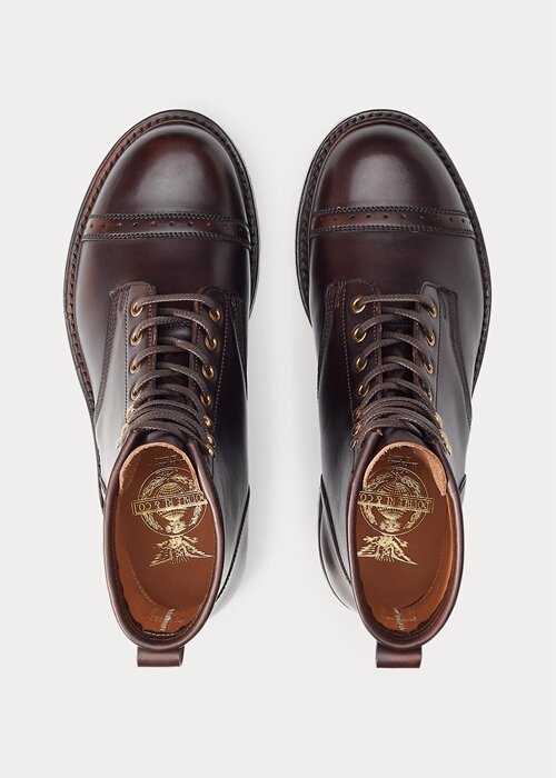 Brown Men’s Ralph Lauren Leather Boots Brown Men’s Ralph Lauren Leather Boots