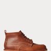 Brown Men’s Ralph Lauren Leather Lace-Up Boots Brown Men’s Ralph Lauren Leather Lace-Up Boots