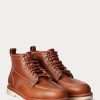 Brown Men’s Ralph Lauren Leather Lace-Up Boots Brown Men’s Ralph Lauren Leather Lace-Up Boots