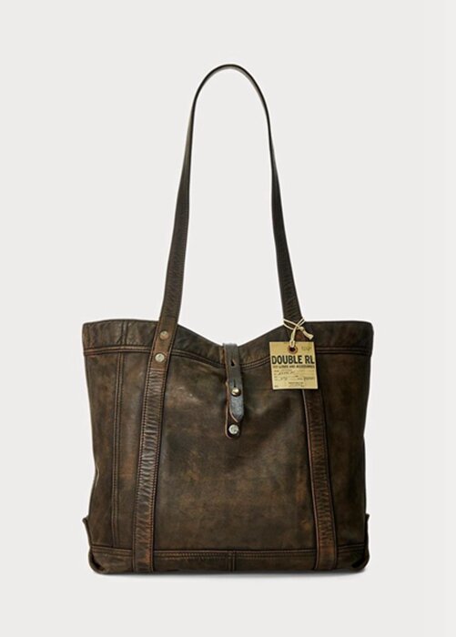Brown Men’s Ralph Lauren Leather Tote Bags Brown Men’s Ralph Lauren Leather Tote Bags