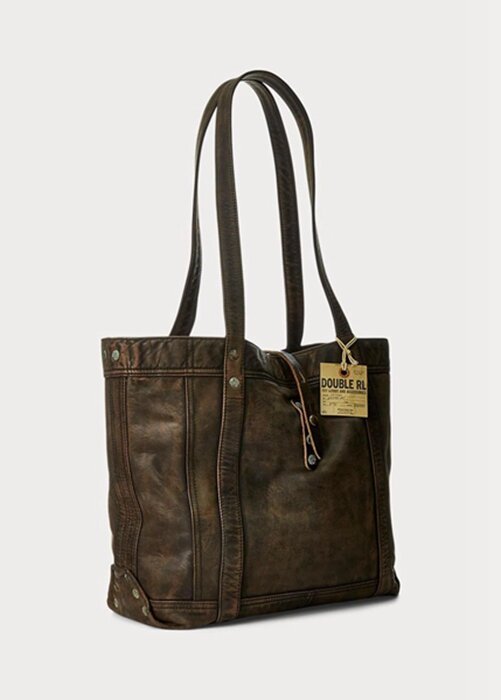 Brown Men’s Ralph Lauren Leather Tote Bags Brown Men’s Ralph Lauren Leather Tote Bags