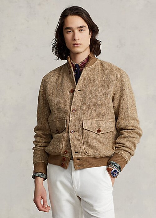 Brown Men’s Ralph Lauren Linen-Blend Tweed Jackets Brown Men’s Ralph Lauren Linen-Blend Tweed Jackets