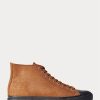 Brown Men’s Ralph Lauren Mayport Suede Sneakers