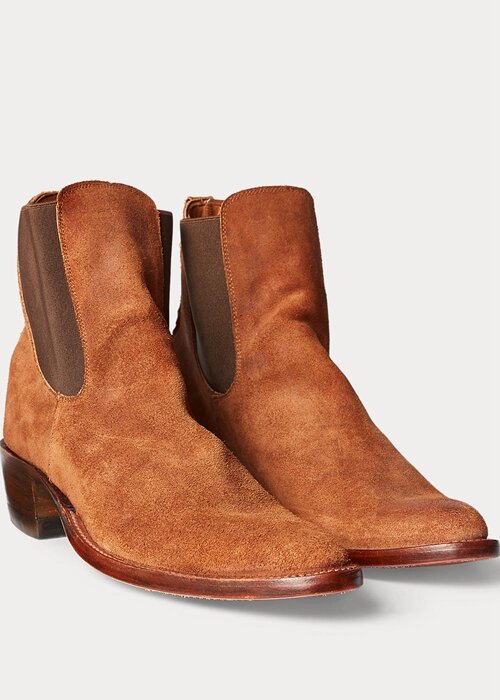 Brown Men’s Ralph Lauren Plainview Suede Chelsea Boots Brown Men’s Ralph Lauren Plainview Suede Chelsea Boots