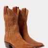 Brown Men’s Ralph Lauren Plainview Suede Cowboy Boots Brown Men’s Ralph Lauren Plainview Suede Cowboy Boots