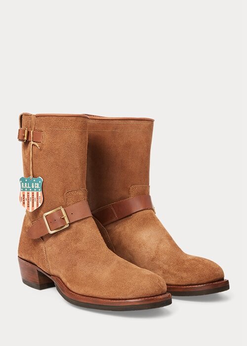 Brown Men’s Ralph Lauren Roughout Suede Boots Brown Men’s Ralph Lauren Roughout Suede Boots