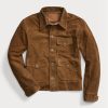 Brown Men’s Ralph Lauren Roughout Suede Jackets