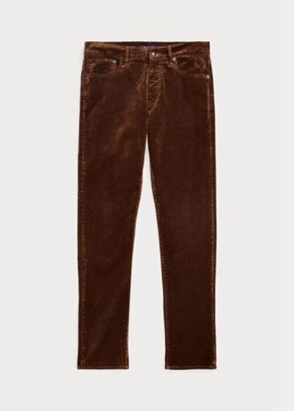 Brown Men’s Ralph Lauren Slim Fit Stretch Velvet  Jeans