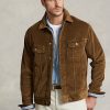 Brown Men’s Ralph Lauren Stretch Corduroy Trucker Jackets