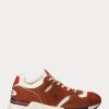 Brown Men’s Ralph Lauren Trackster 200 Suede & Mesh Sneakers Brown Men’s Ralph Lauren Trackster 200 Suede & Mesh Sneakers