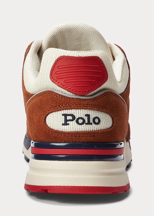Brown Men’s Ralph Lauren Trackster 200 Suede & Mesh Sneakers Brown Men’s Ralph Lauren Trackster 200 Suede & Mesh Sneakers