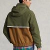 Brown Multicolor Men’s Ralph Lauren Packable Water-Repellent Hooded Jackets