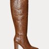 Brown Women’s Ralph Lauren Ashlynn Burnished Leather Boots Brown Women’s Ralph Lauren Ashlynn Burnished Leather Boots