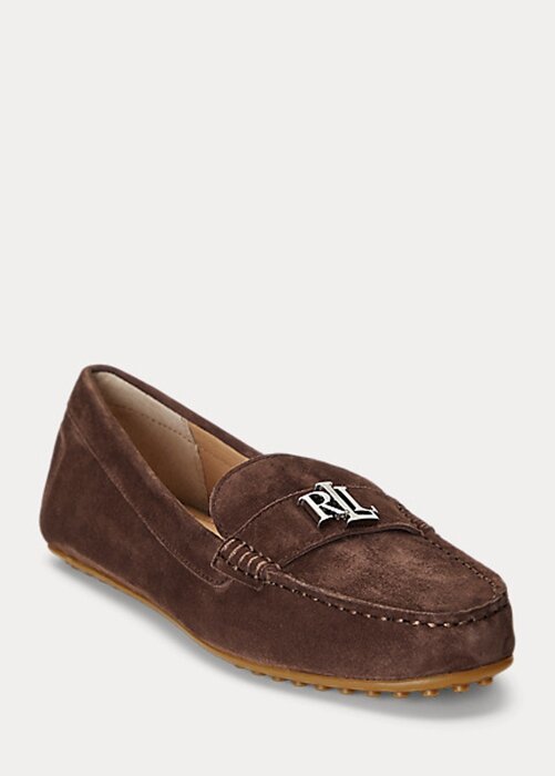 Brown Women’s Ralph Lauren Barnsbury Suede Loafers Brown Women’s Ralph Lauren Barnsbury Suede Loafers