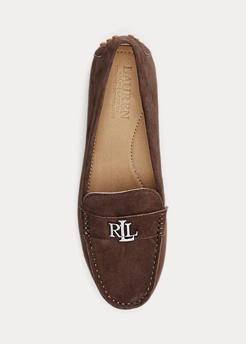Brown Women’s Ralph Lauren Barnsbury Suede Loafers Brown Women’s Ralph Lauren Barnsbury Suede Loafers