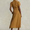 Brown Women’s Ralph Lauren Belted Linen Short- Dress Brown Women’s Ralph Lauren Belted Linen Short- Dress