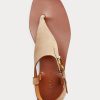 Brown Women’s Ralph Lauren Delancie Welington Calf-Suede Sandals