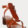 Brown Women’s Ralph Lauren Dyllon Burnished Calfskin Sandals Brown Women’s Ralph Lauren Dyllon Burnished Calfskin Sandals