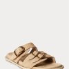 Brown Women’s Ralph Lauren Ezra Calfskin Suede Sandals Brown Women’s Ralph Lauren Ezra Calfskin Suede Sandals