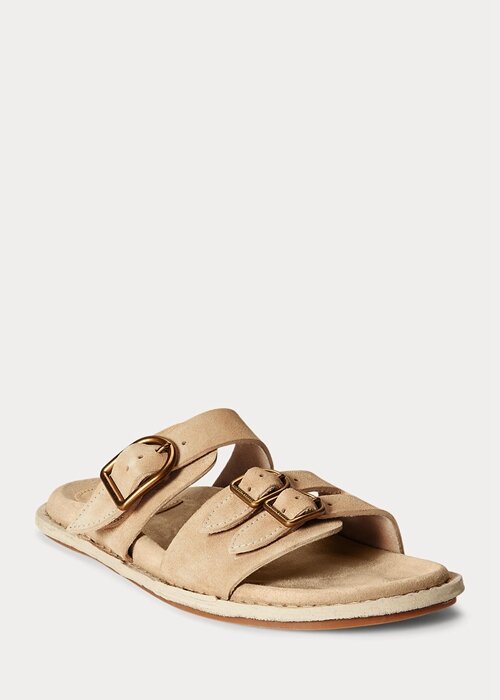 Brown Women’s Ralph Lauren Ezra Calfskin Suede Sandals Brown Women’s Ralph Lauren Ezra Calfskin Suede Sandals