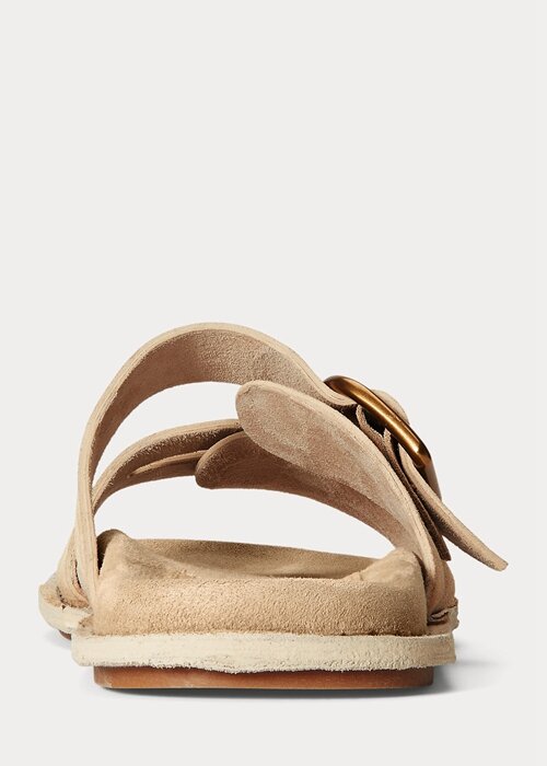 Brown Women’s Ralph Lauren Ezra Calfskin Suede Sandals Brown Women’s Ralph Lauren Ezra Calfskin Suede Sandals